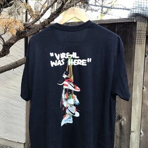 Miracles Virgil Abloh Was Here Graphic T Shirt Black Streetwear XL Cotton Tee